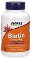 Picture of NOW Biotin, 5,000 mcg, 120 vcaps