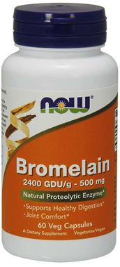Picture of NOW Bromelain, 500 mg, 60 vcaps