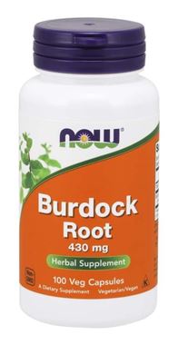 Picture of NOW Burdock Root, 430 mg, 100 vcaps