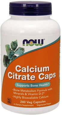 Picture of NOW Calcium Citrate Caps, 240 vcaps