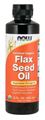 Picture of NOW Certified Organic Flax Seed Oil, 12 fl oz