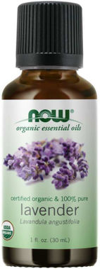 Picture of NOW Certified Organic & 100% Pure Lavender Oil, 1 fl oz