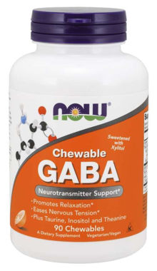 Picture of NOW Chewable GABA, 90 chewables