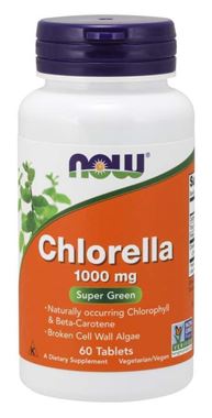 Picture of NOW Chlorella, 1000 mg, 60 tabs