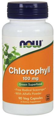 Picture of NOW Chlorophyll, 100 mg, 90 vcaps