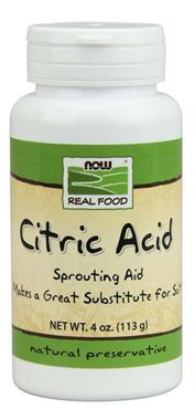 Picture of NOW Citric Acid, 4 oz powder