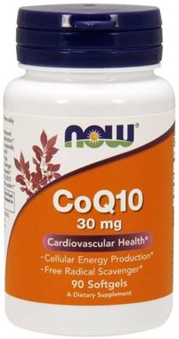 Picture of NOW CoQ10, 30 mg, 90 softgels