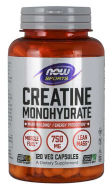 Picture of NOW Sports Creatine Monohydrate, 750 mg, 120 vcaps