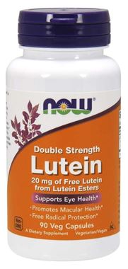 Picture of NOW Double Strength Lutein, 20 mg, 90 vcaps