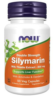 Picture of NOW Double Strength Silymarin, 50 vcaps