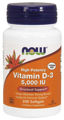 Picture of NOW High Potency Vitamin D3 5,000 IU, 240 softgels