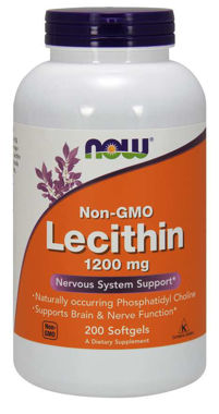 Picture of NOW Lecithin, 1200 mg, 200 softgels