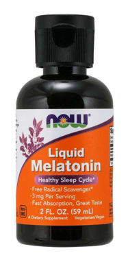 Picture of NOW Liquid Melatonin, 3 mg, 2 fl oz