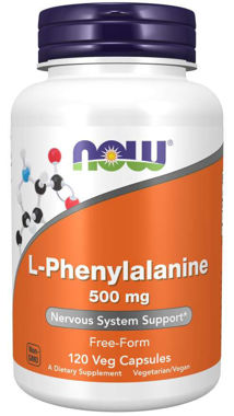 Picture of NOW L-Phenylalanine, 500 mg, 120 vcaps