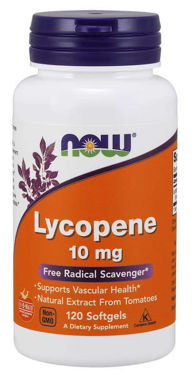 Picture of NOW Lycopene, 10 mg, 120 softgels