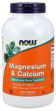 Picture of NOW Magnesium & Calcium, Reverse Ratio,  250 tabs