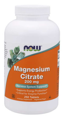 Picture of NOW Magnesium Citrate, 200 mg, 250 tabs