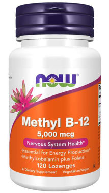 Picture of NOW Methyl B-12, 5000 mcg, 120 lozenges