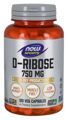 Picture of NOW Sports D-Ribose, 750 mg, 120 vcaps
