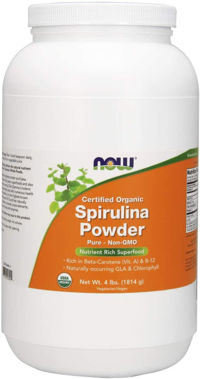 Picture of NOW Certified Organic Spirulina Powder, 4 lb