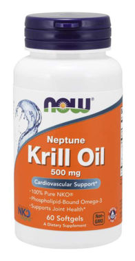 Picture of NOW Neptune Krill Oil, 500 mg, 60 softgels