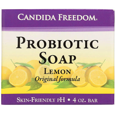 Picture of Massey Medicinals Candida Freedom Probiotic Soap,  Lemon, 4 oz Bar