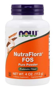 Picture of NOW NutraFlora FOS Pure Powder, 4 oz