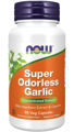 Picture of NOW Super Odorless Garlic, 90 vcaps
