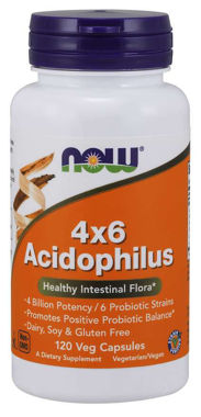 Picture of NOW 4 X 6 Acidophilus, 120 vcaps