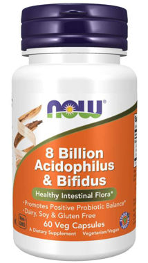 Picture of NOW 8 Billion Acidophilus & Bifidus, 60 vcaps