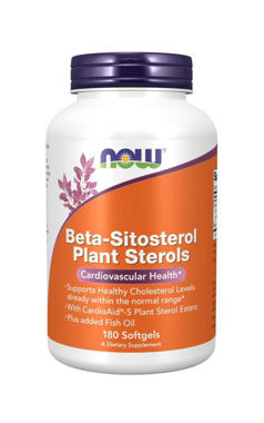 Picture of NOW Beta-Sitosterol Plant Sterols, 180 softgels