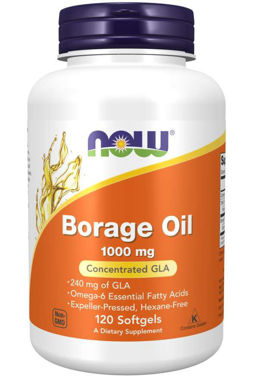 Picture of NOW Borage Oil, 1000 mg, 120 softgels