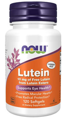 Picture of NOW Lutein, 10 mg, 120 softgels