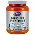 Picture of NOW Sports Whey Protein Concentrate, Grass-Fed, Creamy Chocolate, 1.2 lbs powder