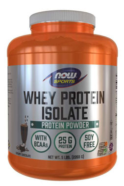 Picture of NOW Sports Whey Protein Isolate, Creamy Chocolate, 1.8 lbs