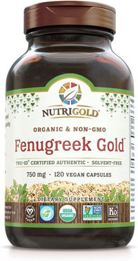 Picture of NutriGold Fenugreek Gold, 750 mg, 120 vcaps