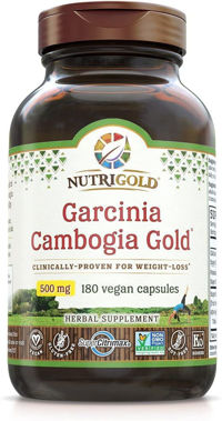 Picture of NutriGold Garcinia Cambogia Gold, 500 mg, 180 vcaps (TEMPORARY OUT OF STOCK)