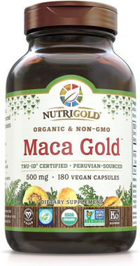 Picture of NutriGold Maca Gold,  500 mg, 180 vcaps (TEMPORARY OUT OF STOCK)