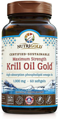 Picture of NutriGold Maximum Strength Krill Oil Gold, 1000 mg, 60 softgels (TEMPORARY OUT OF STOCK)