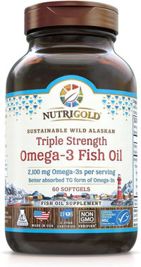 Picture of NutriGold Triple Strength Omega-3 Fish Oil, 60 softgels(TEMPORARILY OUT OF STOCK)