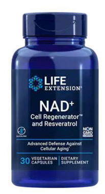 Picture of Life Extension NAD+ Cell Regenerator and Resveratrol, 30 vcaps