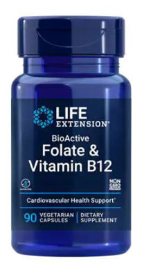 Picture of Life Extension BioActive Folate & Vitamin B12,  90 vcaps