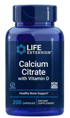 Picture of Life Extension Calcium Citrate with Vitamin D, 200 caps