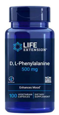 Picture of Life Extension D,L-Phenylalanine, 500 mg, 100 vcaps