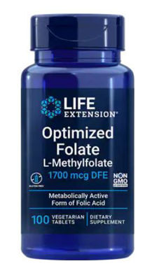 Picture of Life Extension Optimized Folate, 1,700 mcg, 100 vtabs