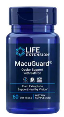 Picture of Life Extension MacuGuard Ocular Support with Saffron, 60 softgels