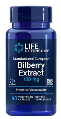 Picture of Life Extension Standardized European Bilberry Extract, 100 mg, 90 vcaps