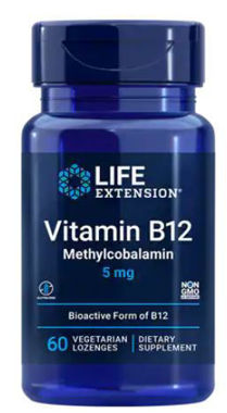 Picture of Life Extension Vitamin B12 Methylcobalamin, 5 mg, 60 vlozenges