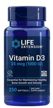 Picture of Life Extension Vitamin D3, 1000 IU, 250 softgels