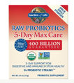 Picture of Garden of Life Raw Probiotics 5-Day Max Care, 400 Billion, 2.4 oz powder